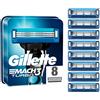Gillette Mach3 Turbo Lamette di Ricambio per Rasoio, 8 Pezzi