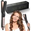 Layhou Piastra lisciante per capelli lunghi e corti, 5 impostazioni di temperatura, per capelli lunghi e corti, raddrizzatore con ioni per la cura dei capelli con uscita dell'aria fredda sul retro per