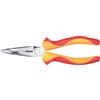 Gedore Red Alicate de boca semiredonda VDE L 200 mm, 45°, mango de 2 componentes