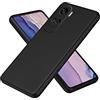 XINYEXIN Silicone Liquido Custodia Cover per Honor 90 Lite 5G, Premium Silicone Case Antiurto con Fodera in Microfibra Protezione a Doppio Strato Caso - Nero