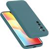 Cadorabo Custodia compatibile con Xiaomi Mi NOTE 10 LITE in LIQUID VERDE - Coperchio protettivo in silicone TPU flessibile