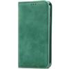 WBWONE Cover a Libro per Samsung Galaxy S24 Ultra 5g, Antiurto Custodia a Portafoglio in Pelle Premium con Funzione di Supporto e Slot per Carte - Verde