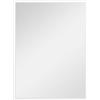 HOMCOM Specchio da parete rettangolare 60 x 80 cm, cornice in MDF, ideale per bagno, soggiorno o camera da letto, bianco