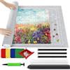 Ainiv Tappeto Puzzle 2000 Pz, Tappetino Puzzle Feltro, Portatile Puzzle Roll Mat Antiscivolo Tappetino Puzzle Arrotolabile, Puzzle Roller, Accessorio per Riporre Puzzle con Pompa Gonfiabile, Grigio