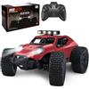 Kizeefun Auto telecomandata, 2,4 GHz, 1/20 RC, fuoristrada 20 km/h, tutti i terreni, giocattolo elettrico, fuoristrada con 2 batterie, tempo di riproduzione 50 minuti e fari LED, regalo per bambini