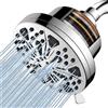 Voolan Soffione Doccia Filtrato, Voolan 8 Getti ad Alta Pressione, Soffione Doccia a Pioggia Addolcitore d'acqua, Filtro per Soffione Doccia Acqua dura a 15 Stadi per Rimuovere Cloro e Sostanze Nocive