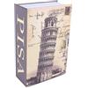 Haofy Scatola di Immagazzinaggio del Libro di Deviazione, Cassaforte Segreta del Dizionario della Memoria Segreta con Serratura/Chiave di Combinazione di Sicurezza(Pisa Leaning Tower