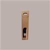 LUCGEL 10 Pz Scatola Astuccio Porta 1 Bottiglia 750 ml Olio Vino in Cartoncino Ondulato Avana con finestra 90x90H385mm
