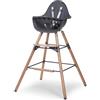Child Home Seggiolone Evolu 2 Childhome Evolutivo E Convertibile Antracite/legno