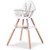 Child Home Seggiolone Evolu 2 Childhome Evolutivo E Convertibile Bianco/naturale