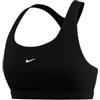 Nike DX6817-010 W NK SWSH LGT SPT Bra Reggiseno Sportivo Donna Black/White Taglia XS