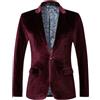 Generic Giacca in velluto giacca nera giacca bianca 2025 regali autunno e inverno uomo casual slim fit giacca da abito blazer da uomo, RD2., XXL