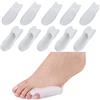 RUNRAYAY Confezione da 10 mignolo protettore alluce valgo con separatore, cuscinetti in gel per alluce valgo da sarto per borsiti donne, mignolo correttore alluce da indossare con le scarpe