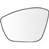 SENZEAL Vetro dello Specchietto Lato Guida Sinistro Riscaldato con Piastra Portante per Citroen C3 MK3 2016-2021 Peugeot 208 308 2008 2013-2019 1607512180 1607512280 (Sinistro)