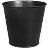 Rayher 25194576 Casseruola metallo, 13cm ø, 12cm, fondo ø 9cm, nero