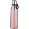 alfi CITY BOTTLE LOOP 500ml, vintage rose mat, borraccia in acciaio con tracolla, robusto thermos ermetica, tiene freddo per 12 ore, ermetica, borraccia per bevande gassate, per lavastoviglie