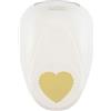Vaessen Creative 21440-056 - Fustella a Forma di Cuore, 3,75 cm, Maxi Perforatore, 1 Pezzo, Fino a 160 G/M², per Carta e Scrapbooking, Colore: Bianco/Rosa, 2,5 Cm