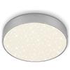Briloner - Plafoniera a LED, decorazione a cielo stellato, lampadario, lampada senza cornice, pannello da soffitto LED, temperatura di colore bianco neutro, Ø212 mm, color argento