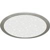 Briloner - Lampada da soffitto LED retroilluminata, lampada da soffitto LED in stile cielo stellato, temperatura di colore bianco neutro, Ø360 mm, nichel opaco