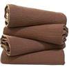 CKH home Strofinacci a nido d'ape, 50 x 70 cm, set di asciugamani da cucina in 100% cotone, strofinacci e asciugamani dal design elegante, set di strofinacci (marrone, a nido d'ape)