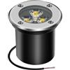 AHOTSUK Luci da incasso a LED da 3 W, alimentate a rete, da giardino, 12 V 24 V, IP67, impermeabile, a bassa tensione, illuminazione paesaggistica per vialetti, ponte, gradini, sentieri, 3000 K