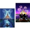 Capaneus Diamond Painting Kit, 2 Pezzi Castello, 5D Diamante Painting Bambini Adulto, DIY Pittura Diamante, Kit Craft Arts Diamante per Bambini Adulto Regalo Decorazione di Casa 30x40cm