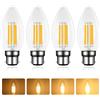 Caldarax Lampadina LED C35 B22 4W 2700K, dimmerabile profonda, 4P