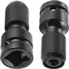 DXLing 2 Pezzi Adattatori Quadrello da 1/2" a Esagonale da 1/4" Adattatore a Sgancio Rapido Adattatori per Mandrino a Sgancio Rapido Adattatore Femmina A Stelo Esagonale Con Convertitore