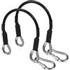 PEUTIER 2pz Cavi di Prolunga per Palestra con Moschettone, 26cm Accessori per Macchine da Fitness per Macchina per Trazioni LAT, Macchina per Estensione delle Gambe, Compatibile con Bowflex