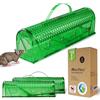 RatzFatz Premium trappola per topi a cattura viva Trappola riutilizzabile Esterno e Interno Meccanismo Innovativo Verde 2 PEZZI