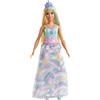 Barbie Dreamtopia Bambola Principessa Bionda con Abito Blu e Tiara, FXT14