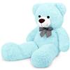 Sausudols Orsacchiotto Gigante Orso di Peluche XXL Orsacchiotto di Peluche 120cm Regalo per Compleanno Natale e San Valentino Blu Chiaro
