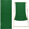 GORGECRAFT Tela di Ricambio per Poltrona Da Spiaggia In Cotone, Tela Pieghevole per Riparazione, Tessuto di Ricambio per Poltrona Reclinabile per Cortile, Spiaggia, Relax (Verde Mare) 120 x 43 cm