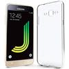 Newtop Cover Compatibile per Samsung Galaxy J3 2016/2017/J4 Plus, Custodia Morbido TPU Clear Silicone Trasparente Slim Case Posteriore (per J3 2016)