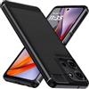iVoler Cover per Motorola Moto G75 5G, [Protezione Antiurto di Grado Militare] Custodia Sottile Morbida in Silicone TPU Anti-Impronte Anti-Graffio Protettiva Case, Nero