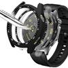 Msiall [2 pezzi nero Transparent con Pellicola Protezione Schermo Vetro Temperato per HUAWEI WATCH GT 4 46mm, 9H Durezza PC Case,Bumper,Sottile Case Protettiva Completa per Smart GT 4 46mm