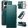 Yunubeyii Cover Libro per Honor 90 5G,Verde | Blocco RFID,Luxury PU Pelle,Portafoglio,Card Holder,Magnetic Phone Custodia,Kickstand,Protettiva,Antiurto
