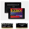Generic Royal Retro Flux EUR Label Flashkit MD Electroless Gold PCB Card per console per videogiochi Sega Genesis Megadrive (senza regione)