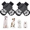 KOOLTAIL Calzini antiscivolo per cani, protezione per zampe di cane, 2 paia di calzini regolabili per cani per animali domestici per passeggiate interne ed esterne, grigio scuro, XL