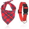 TYFGRT Bavaglino Scozzese da 1 Pezzo E Collare per Cani da 1 Pezzo, Asciugamano per Saliva per Animali Domestici, Sciarpa per Animali Domestici, Accessori Decorativi per Animali Domestici