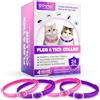 XAYGHE Collare Anti pulci per Gatti (4 Pezzi) - Prevenzione delle pulci e delle zecche per Gatti - Collare antipulci - Trattamento delle pulci - 24 Mesi di Protezione
