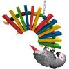 Keersi - Giocattolo colorato in legno per pappagallo ara, pappagallo, pappagallo, pappagallo, pappagallo, pappagallo, pappagallo, coccoleria, conure, amazzoni gabbia morso giocattolo (stile A)