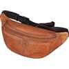STILORD 'Echo' Marsupio in pelle vintage uomo donna Borsello con tasche in cuoio stile retrò per festival sport montagna jogging viaggio escursioni, Colore:ocra - marrone