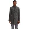 TOM TAILOR Cappotto di Lana, Uomo, Grigio (Grey Wool Structure 30505), L