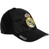 Real Madrid Berretto n. 45 con licenza ufficiale - colore nero - taglia adulto, Nero , L