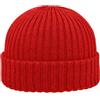 Melegari Berretto Cuffia Beanie Como, | Skull cap Pura Lana Merino Extrafine, | Made in Italy (IT, Testo, Taglia Unica, Rosso)