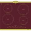 Kaiser KCT 6195 iRotEm Piano cottura a induzione, 60 cm, Autark, Piano cottura 4 x QickHeat, Bordeaux