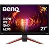 BenQ MOBIUZ EX2710Q Monitor Gaming (27 pollici, IPS, 2K, 165 Hz 1ms HDR 400, FreeSync Premium, 144 Hz compatibile)