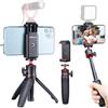 ULANZI MT-08 Treppiede Selfie 2-in-1 Portatile, Mini Treppiede da Viaggio Leggero con Testa Sfera 360° per Smartphone/Fotocamera