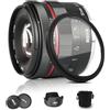 Meike 50mm F1.7 E-Mount Full Frame Messa a fuoco Manuale Obiettivo ad ampia Apertura per Sony E-Mount Fotocamere A7III A9 A7RIII NEX 3 NEX 3N NEX 5 NEX 5T NEX 5R NEX 6 7 A5000 A5100 A6000 A6100 A6300